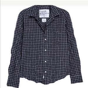 FRANK & EILEEN Barry Crinkle Plaid Button up Shirt